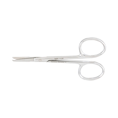 Miltex Medical Suture Scissors Miltex Spencer 3-1/2 Inch Surgical Grade Stainless Steel NonSterile Finger Ring Handle Straight Blunt/Blunt, 1/ EA