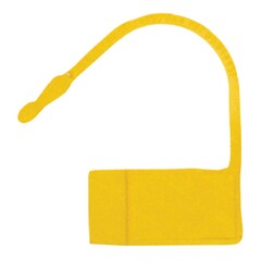 Omnimed Safety Control Seal Omnimed UnNumbered Yellow Plastic 7/8 X 1-1/4 Inch