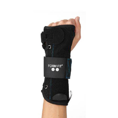 MON832140EA - Ossur - Wrist Brace Form Fit® Universal Wrist Felt Right Hand Black One Size Fits Most