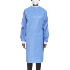 Cardinal Health Non-Reinforced Surgical Gown with Towel Astound&reg; Large Unisex AAMI Level 3 Sterile Blue, 20/CS