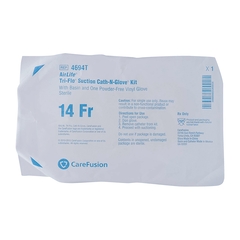 Vyaire Medical Suction Catheter Kit AirLife Cath-N-Glove 14 Fr. NonSterile, 100 EA/CS