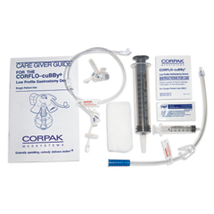 MON787495EA - Avanos Medical Sales - Gastrostomy Feeding Tube Kit CORFLO-cuBBy® 14 Fr. 9 Inch Silicone Sterile