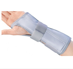 DJO Wrist / Forearm Splint Cinch-Lock Nylon / Flannelette Right Hand Blue One Size Fits Most