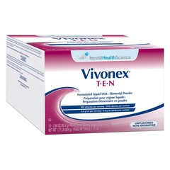 Nestle Healthcare Nutrition Elemental Tube Feeding / Oral Supplement Vivonex&reg; T.E.N Unflavored 2.84 oz. Individual Packet Powder, 10 EA/BX, 6BX/CS