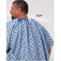 Fashion Seal Patient Exam Gown Magna One Size Fits Most Diamonds-in-the-Rough Print Reusable, 1/EA
