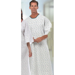 Fashion Seal Uniforms Patient Exam Gown Medium / Large Light Blue Reusable, 1/EA