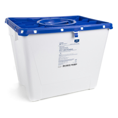 MON1011862CS - McKesson - Sharps Container Prevent® 13.5H X 17.3W X 13L Inch 8 Gallon White Base, Blue Lid