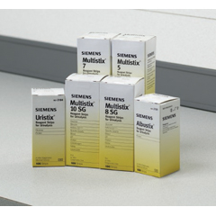 MON150679CS - Siemens - Urine Reagent Strip Uristix® 4 Glucose, Protein, Nitrite, Leucocytes 100 Strips