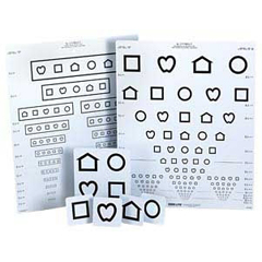 MON652208EA - Good-Lite - Distance Visual Eye Chart Lea Symbols 10 Foot 15-Line / Pediatric, 1/ EA