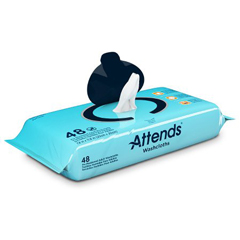 MON541996CS - Attends - Attends® Personal Wipes, 9 x 13, Soft Pack, Aloe/Vitamin-E Scented, 48 EA/PK, 12 PK/CS