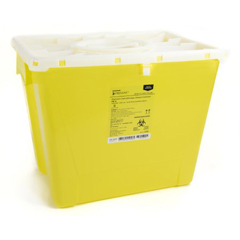 MON854427CS - McKesson - Sharps Container Prevent® 13.5H X 17.3W X 13L Inch 8 Gallon Yellow - Chemo