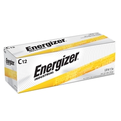 Energizer Alkaline Battery Energizer C Cell 1.5V Disposable 12 Pack, 72/CS