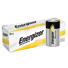 Energizer Alkaline Battery Energizer&reg; D Cell 1.5V Disposable 12 Pack