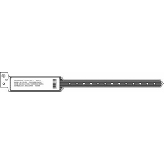 MON292585BX - Precision Dynamic - Patient Identification Band Sentry® DataMate® System Adhesive Label Snap Closure Without Legend, 500/BX