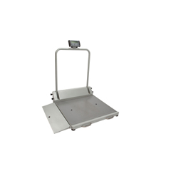 MON277638EA - Health O Meter - Digital Wheelchair Scale Health O Meter LCD Display 1000 lbs. / 454 kg Gray AC Adapter or 6 AA Battery Operated