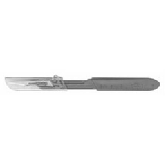 MON419876CS - Aspen Surgical Products - Bard-Parker Safety Scalpel Surgical Size 10 Stainless Steel Blade Plastic Handle Disposable