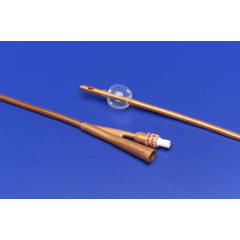 MON447040CT - Cardinal Health - Dover Foley Catheter 2-Way Standard Tip 5 cc Balloon 26 Fr. Silicone Coated Latex