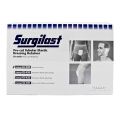 Gentell Elastic Net Retainer Dressing Surgilast&reg; Pre-Cut Tubular / Pre-Cut Elastic One Size Fits Most White Head NonSterile, 20/BX