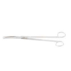 Integra LifeSciences Dissecting Scissors Miltex Metzenbaum-Nelson 9 Inch Length OR / Surgical Grade German Stainless Steel NonSterile Finger Ring Handle Curved Blunt Tip / Blunt Tip, 1/EA