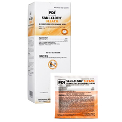 MON809669BX - PDI - Germicide Sani-Cloth® Bleach Wipe Dispenser Box Disposable, 40EA/BX