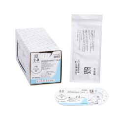 J & J Healthcare Systems suture with needle Perma-Hand Nonabsorbable Coated Black Suture Braided Silk Size 2-0 18 Inch Suture 1-Needle Size 2 - 0 3/8 Circle Reverse Cutting Needle, 12/DZ, 1DZ/BX