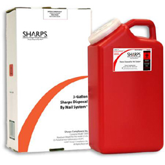 MON580218EA - Sharps Compliance - Mail System Pro-Tec 3-Gallon Sharps Recovery System