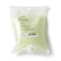 MON482991CS - McKesson - Shampoo and Body Wash Medi-Pak™ Performance 1000 mL Cucumber Melon Dispenser Bag, 10EA/CS