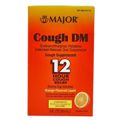 MON1103622EA - Major Pharmaceuticals - Cold and Cough Relief Major 30 mg / 5 mL Strength Liquid 3 oz., 1/ EA