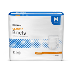 MON973142CS - McKesson - Classic Light Absorbency Briefs, Medium, 96/CS