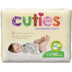 MON1102729BG - First Quality - Cuties Complete Care Diapers (CCC02), 40/BG