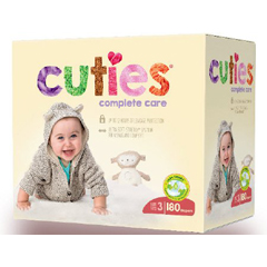 MON1102738CS - First Quality - Cuties Complete Care Diaper (CCC13), 180/CS