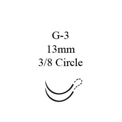 J & J Healthcare Systems suture with needle Perma-Hand Nonabsorbable Coated Black Suture Braided Silk Size 4-0 18 Inch Suture Double-Armed Size 4 - 0 3/8 Circle Reverse Cutting Needle, 12/DZ, 1DZ/BX