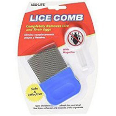 MON906280EA - Health Enterprises - Lice Comb Acu-Life Silver Metal (2727113)