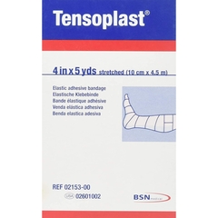 BSN Medical Elastic Adhesive Bandage Tensoplast 4 Inch X 5 Yard Medium Compression No Closure Tan NonSterile, 1/ EA