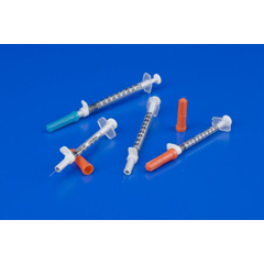 MON661685CS - Covidien - Tuberculin Syringe with Needle Magellan® 1 mL 28 Gauge 1/2 Attached Sliding Safety Needle, 50/BX, 10BX/CS