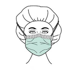 Aspen Surgical Products Surgical Mask Sensitive Skin Plus Pleated Tie Closure One Size Fits Most White NonSterile Not Rated Adult, 300/CS
