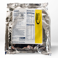 MON844474CS - Hormel Health Labs - Oral Supplement Super Milkshake Mix Vanilla 20.5 oz. Individual Packet Powder