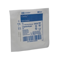 Cardinal Health Sponge Dressing Curity™ Gauze 8-Ply 4