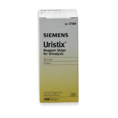 MON11037EA - Siemens - Urine Reagent Strip Uristix® Glucose, Protein 100 Test Strips