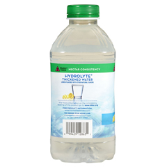 MON797168CS - Hormel Health Labs - Thick & Easy® Clear Hydrolyte® Thickened Water, 46 oz. Bottle, Lemon, Ready to Use, Nectar