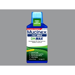 MON830949EA - Reckitt Benckiser - Cold Relief Mucinex Fast-Max DM Max 400 mg / 20 mg Strength Liquid 6 oz.