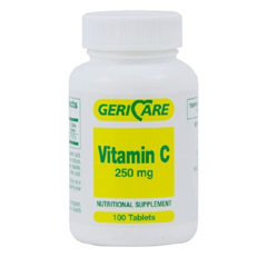 MON634158BT - McKesson - Vitamin C Supplement 250 mg Tablets, 100EA per Bottle
