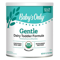 MON1047226EA - Nature's One Inc. - Babys Only® Organic Gentle Dairy Toddler Formula Unflavored 12.7 oz. Can Powder