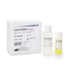 Alfa Wassermann Reagent ACE Renal / General Chemistry Creatinine For ACE and ACE Alera Analyzers 560 Tests R1: 3 X 30 mL, R2: 3 X 9 mL, 1/KT