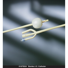 Bard Medical Foley Catheter Bardex&reg; I.C. 3-Way Standard Tip 30 cc Balloon 22 Fr. Latex, 12/CS