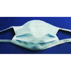 Cardinal Health Surgical Mask Cardinal Health™ Pleated Tie Closure One Size Fits Most White NonSterile ASTM Level 1 Adult, 300/CS