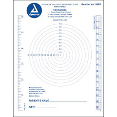 MON1102812CS - Dynarex - DynaRule Bullseye Measuring Guide, 1250/CS