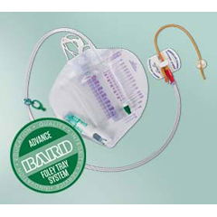 MON1031763CS - Bard Medical - Indwelling Catheter Tray Advance Bardex I.C. Foley / Coude Tip 14 Fr. 5 cc Balloon Latex, 10/CS