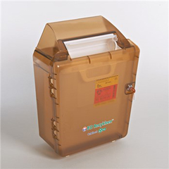 BD Recykleen™ Sharps Cabinet, Locking Wall Mount with Shield, 100% Recycled Material