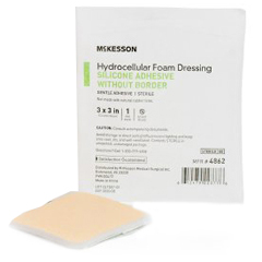 MON1083085EA - McKesson - Silicone Foam Dressing (4862)